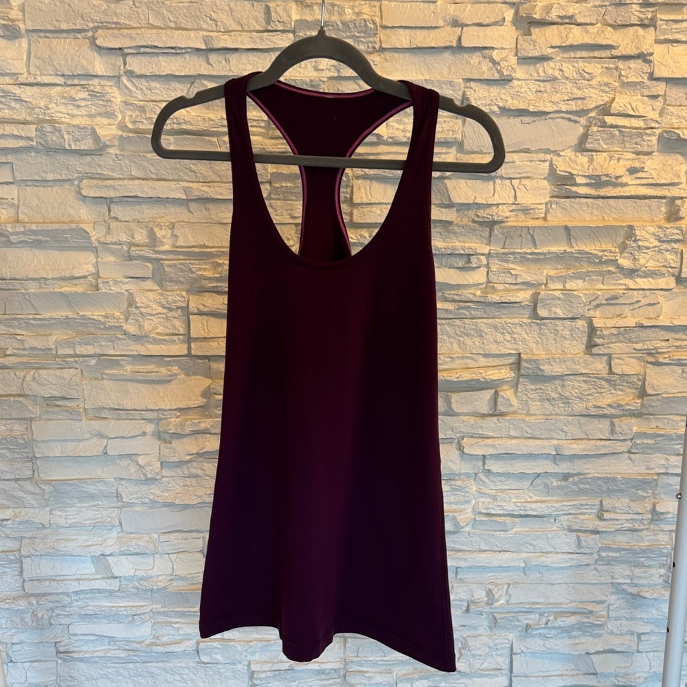 Lululemon Athletica Deep Burgundy Tank Top